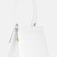 White Leather Le Chiquito moyen bag