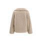 Beige Alpaca Vicugna Pacos Coat