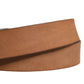 Men Brown Leather Classic Metal Buckle Belt