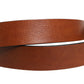 Men Brown Leather Classic Metal Buckle Belt