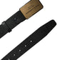 Black Classic Calf Leather Metal Buckle Belt