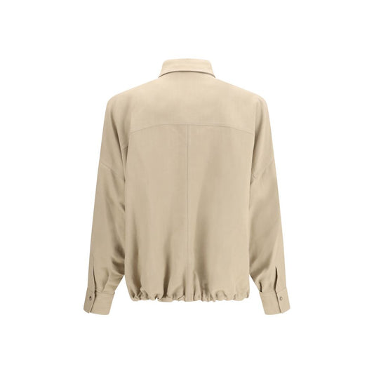 Beige Viscose Blouse