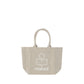 Beige Cotton Shoulder Bag
