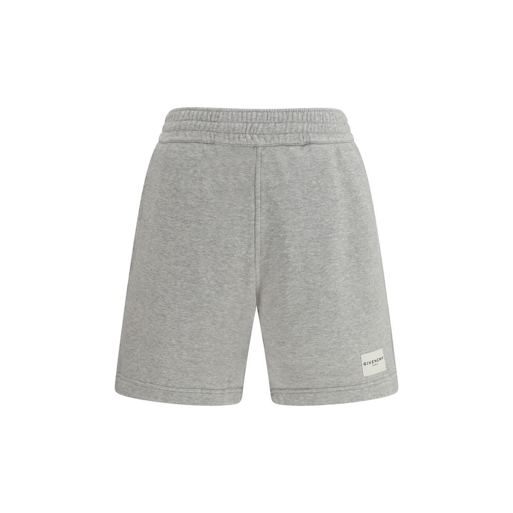 Gray Cotton Bermuda Shorts