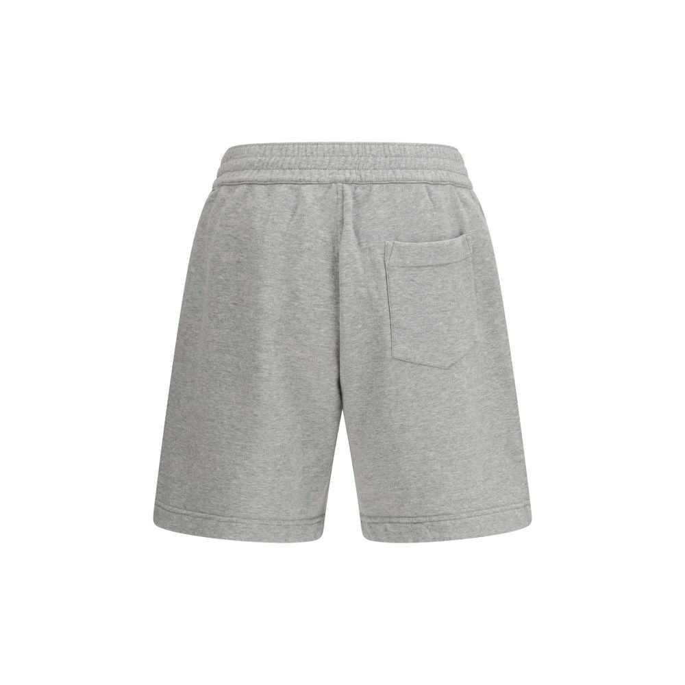 Gray Cotton Bermuda Shorts