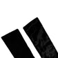 Black Viscose Satin Waist Women Cintura Belt