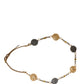 Gold Brass Chain Coin Embellished Metal Buckle Belt