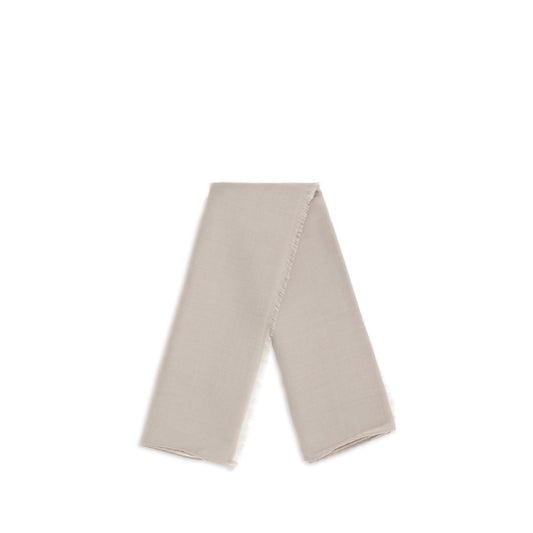 Beige Silk Scarf
