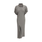 Gray Acetate Casual Dress