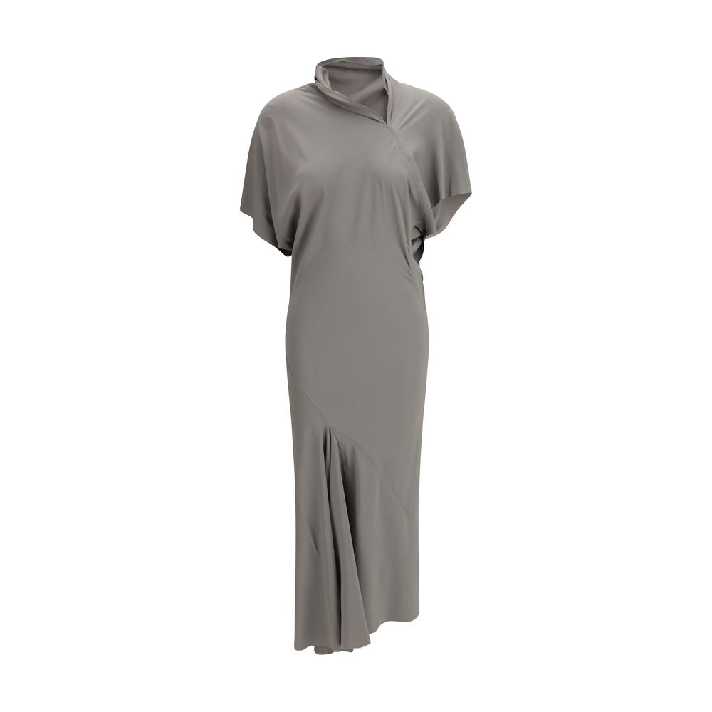 Gray Acetate Casual Dress