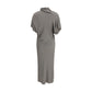Gray Acetate Casual Dress