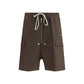 Brown Cotton Bermuda Shorts