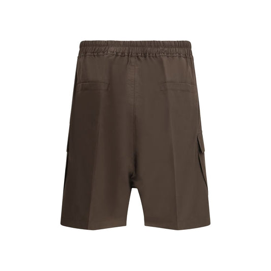 Brown Cotton Bermuda Shorts