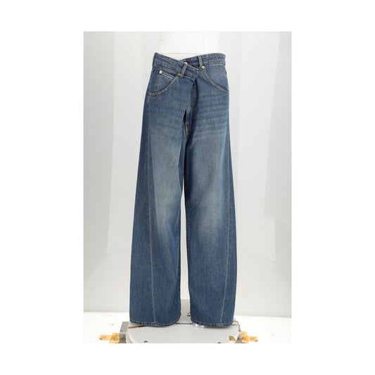 Blue Cotton Relaxed Fit Jeans