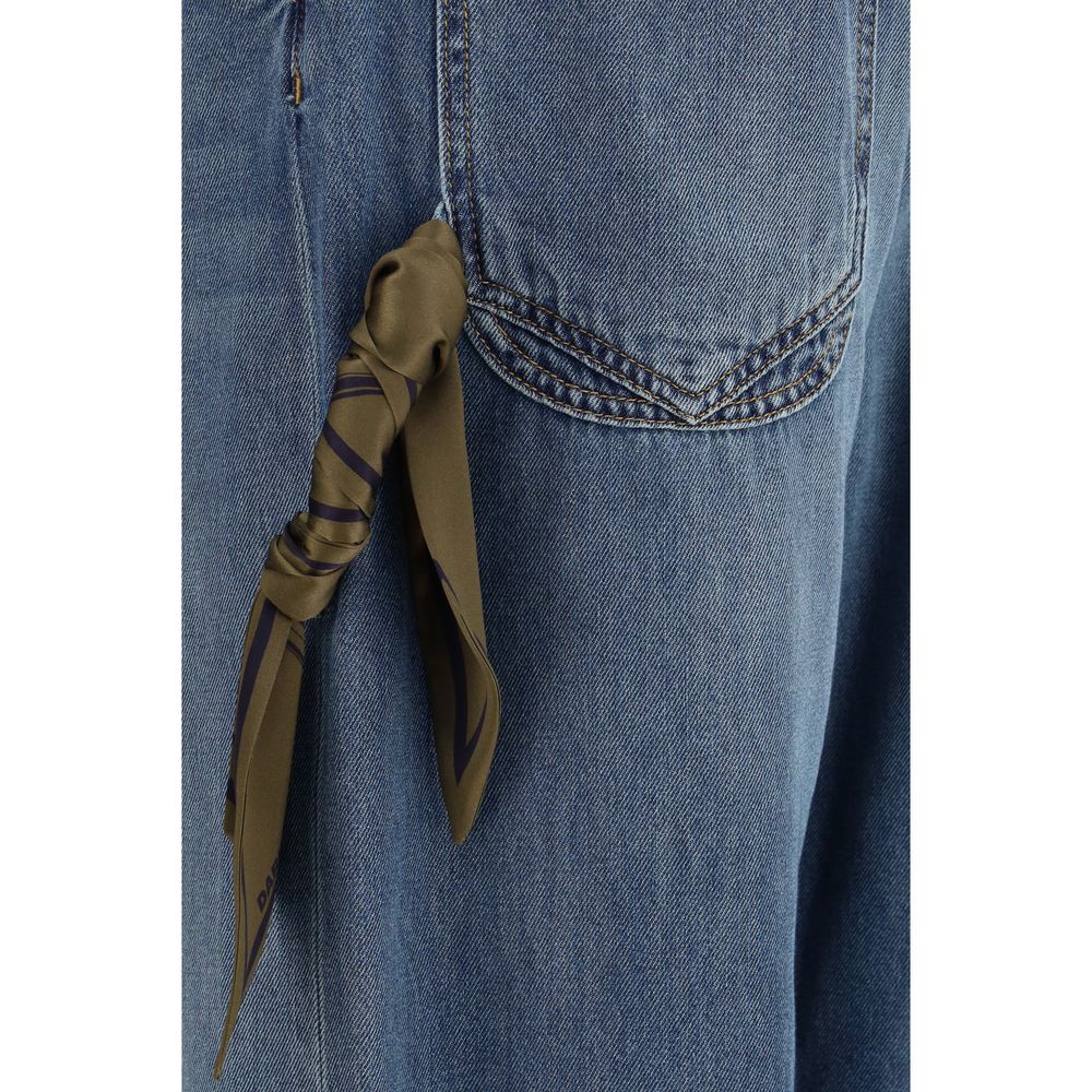 Blue Cotton Relaxed Fit Jeans