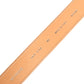 Orange Leather Hexagon Metal Buckle Waist Women Belt