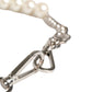 Black Leather Silver Chain Bag Accessory Shoulder Strap