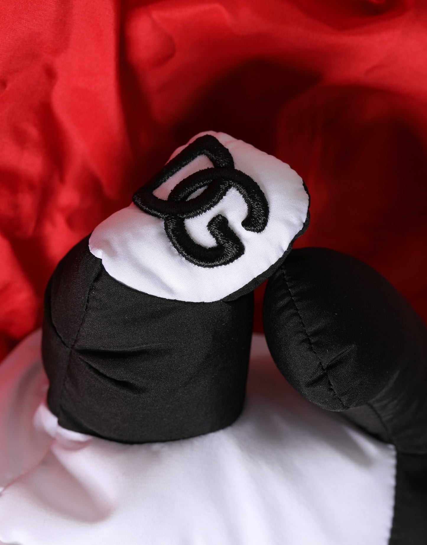 Men Red Polyester Panda Stuffed Ecobag Tote Borse Bag