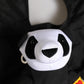 Men Black Polyester Panda Stuffed Ecobag Bag