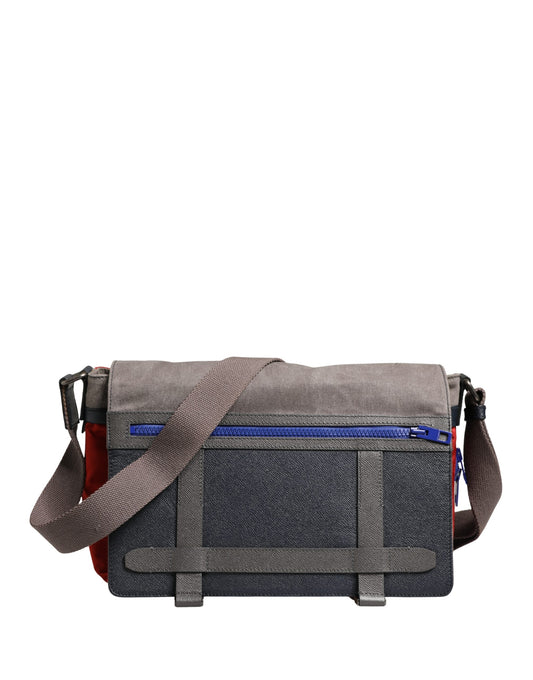 Men Multicolor Nylon Canvas Etna Messenger Borse Bag