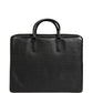 Black Car Man Applique Leather Weekender Borse Bag