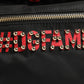 VULCANO Black Nylon #DGFAMILY Embellished Backpack Bag