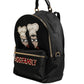 VULCANO Black Nylon #DGFAMILY Embellished Backpack Bag