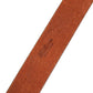 Bordeaux Wide Leather Waist Gold Silver Buckle Belt