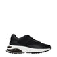 Black Fabric Athletic Sneakers