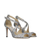 Gray Plastic Strap-On Sandals