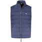 Blu Polyester Men's Vest