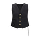 Black Polyester Waistcoat