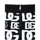 Black Cotton Mini Skirt