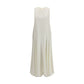White Linen Casual Dress