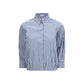Blue Cotton Pattern Shirt