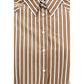 Brown Cotton Pattern Shirt