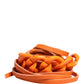 Orange Leather Chain Waist Metal Buckle Belt
