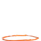 Orange Leather Chain Waist Metal Buckle Belt