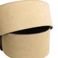 Beige Suede Leather Silver Metal Buckle Belt