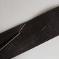 Beige Suede Leather Silver Metal Buckle Belt