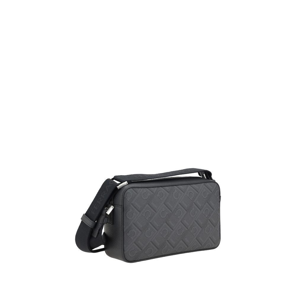 Black Polyethylene Shoulder Bag
