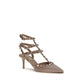 Multicolor Calf Leather Bos Taurus Mid Heel Pumps