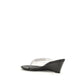 Black Pvc Flip-Flop Sandals