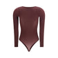 Purple Polyamide Bodysuit