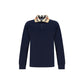 Blue Cotton Polo Shirt