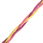 Multicolor Twisted Leather Circle Buckle Belt