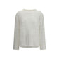 White Silk Sweatshirt