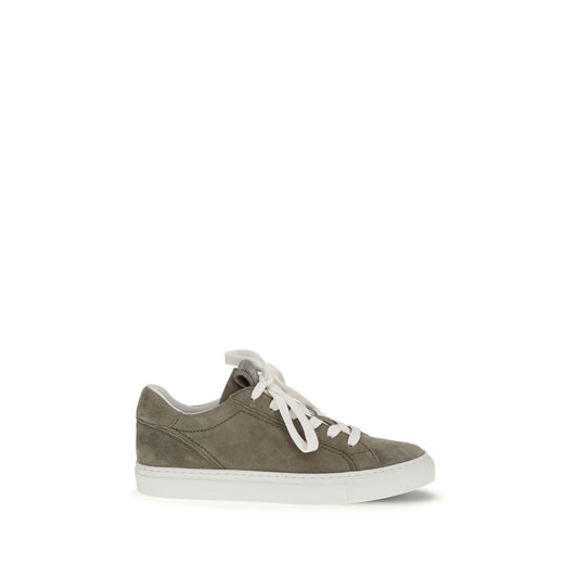 Gray Calf Leather Bos Taurus Sneakers