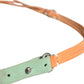 Brown Leather Silver Tone Buckle Waist Belt