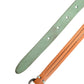 Brown Leather Silver Tone Buckle Waist Belt